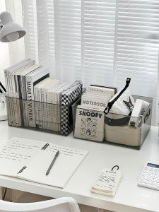 กล่องใส่ของพลาสติกอะคริลิกความจุขนาดใหญ่สำหรับโต๊ะทำงานสำนักงาน กล่องใส่ของสำหรับห้องนักเรียน กล่องใส่ของสำหรับจัดระเบียบสิ่งของบนโต๊ะทำงาน