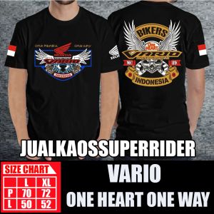 BAJU KAOS DISTRO HONDA VARIO ONE HEART ONE WAY