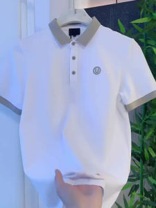 Áo Thun Nam Mùa Hè 2025 Thời Trang Thêu Tay Ngắn Ôm Vừa Vặn Đa Năng Chất Liệu Cotton Polyester Thường Ngày