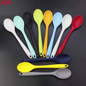 Silicone world Silicone Spoon Mixing Soup Spoons Kitchen Mixing Ladle Cooking Utensils Kitchenware Tool For Stirring and Serving