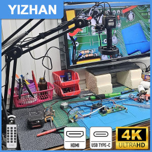 YIZHAN Ultra HD 4K Digital Microscope for Electronics 60MP/48MP/13MP Industrial Cameras 150X Lens Adjustable Microscopio Set