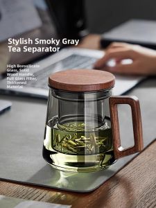 YIHUTEA | Heat Resistant Tea-water Separation Teacup