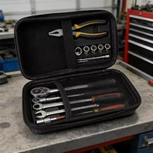 Upgrade Car Terminal Removal Hard Case Portable Storage Bag Car Repair Tool Kit Storage Carbon Fiber Pattern with Zipper Bag