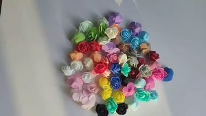 50/100 Pieces Teddy Bear Roses 3cm Foam Wedding Decorative Flowers Christmas Decor For Home Diy Gift