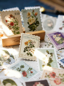 Natural Museum Stickers Plant Insect Bird Mobile Phone Case Retro Decal Sugar Store Stationery Cultural Supplies Business