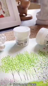 ญี่ปุ่น Kuretake สีขาวหมึกสีน้ำมันวาวสูง30มิลลิลิตรทึบแสงกันน้ำมือวาดการ์ตูนพิเศษเม็ดสีศิลปะจิตรกรรมอุปกรณ์