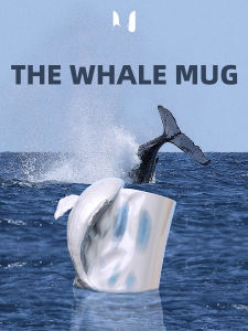 Original Design Whale Mug Premium Quality Ceramic Cup with Handle Nordic Style Hand-Painted Home Office Gift Set