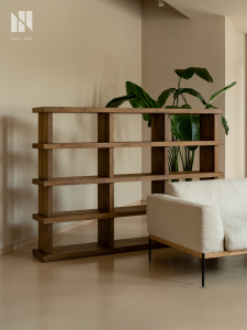 NONG HOME | Vintage Minimalist Wooden Bookshelf