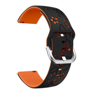 18mm 20mm 22mm Silicone Strap for Huawei Watch GT6 GT5 6Pro GT4 46mm Engraved Band for Samsung Galaxy Watch 7 6 5 4 Classic 5Pro