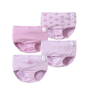 Girls Pure Cotton Underwear Triangle Pants Bread Pants Baby A-Class Comfortable Thin Cotton Bottoms for Little Girls