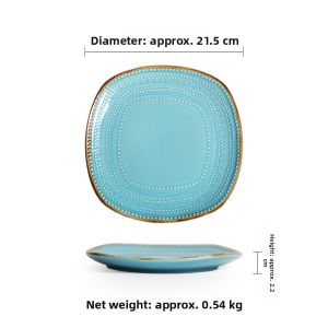 Hand-painted Ceramic Square Plate