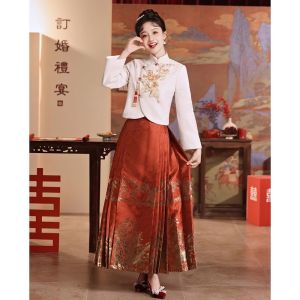 Autumn Winter Wedding Dress Long Sleeve Cheongsam Qipao New Bride Custom Made Chinese Style Marriage Ceremony Evening Gown