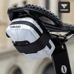 TOSUOD กระเป๋าท้ายจักรยานไนลอนกันน้ำกระเป๋าอานจักรยานที่ถอดออกได้จักรยานเสือหมอบกระเป๋าเครื่องมืออุปกรณ์จักรยาน