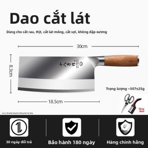 SHI BA ZI ZUO | Dao Chopping Đa Năng Chuyên Nghiệp Sharp
