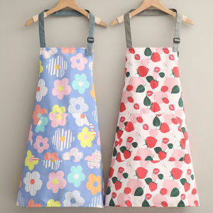 Fashion Pure Cotton Apron Home Female For Home Kitchen Cute Canvas Summer Thin Breathable Apron Fashionable Korean Style