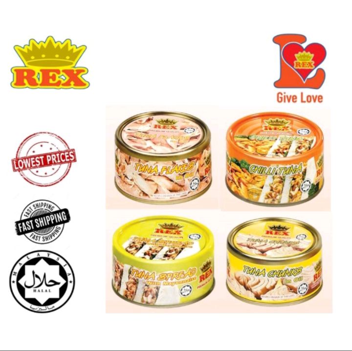 Easygoluckytrading Rex Tuna Flakes In Oil Tuna Chunks In Oil Tuna