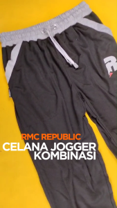 RMC Republic - Celana Jogger Panjang Dewasa Polos Misty Muda Pria Wanita
