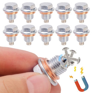 น้ำมันแม่เหล็กท่อระบายน้ำสกรูปะเก็นรถเครื่องยนต์น้ำมัน PAN Drain Bolt ชุดเครื่องซักผ้าป้องกันเครื่องยนต์อุปกรณ์เสริมทดแทนสำหรับ Honda