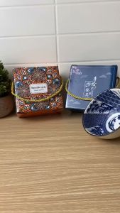 Hampers Mangkok Set Keramik Motif Korea Isi 1 Plus Box