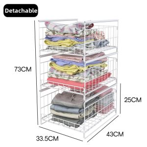 QIMAHUANGZI | Clothes Storage Drawer Organizer Pull-out