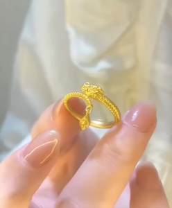 Cincin keberuntungan Qiankun ekor Naga PREMIUM IFN