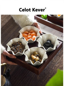 High-quality Ceramic Snack Serving Tray