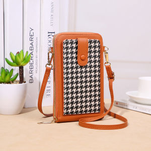 Túi Điện Thoại Màn Hình Cảm Ứng Thời Trang Cho Nữ Dung Tích Lớn in Họa Tiết Nhiều Ngăn Đựng Tiền Xu Túi Đeo Chéo Thời Trang