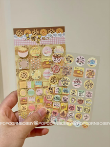 Popcornbobby Sticker Thiết Kế Gốc Viết Được Đồ Trang Trí Hình Mắt Mèo Đồ Trang Trí Học Tập Đồ Trang Trí Văn Phòng