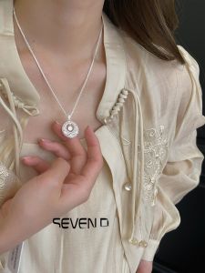 Pure Silver 990 Womens Necklace Full Luck Chinese New Style Pendant Traditional Chinese Feng Shui Decorative Accessory Jewelry