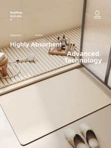 BULULOM | Water Absorbent Non Slip Bathroom Mat