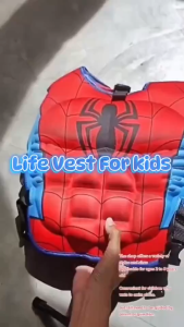 Labanie Kids Muscle Style Life Jacket Swim Vest High Buoyancy PE Cotton Floating Safety Vest Non Inflatable for Pool Beach Water Park Swimming Lessons