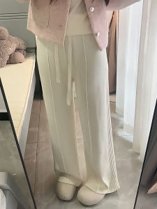 MANMI | Quần Tây Dáng Thẳng Ôm Cao Waist Slim Straight Leg Trousers Phụ Nữ Size Lớn Thiết Kế Xòe Đẹp