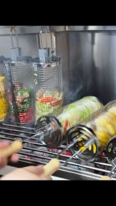 Round BBQ Basket: A Compact & Portable Grilling Solution