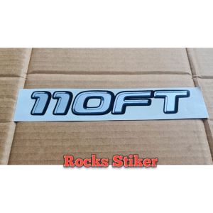 Stiker Mobil Dyna Turbo Intercooler 110ET 110FT 110ST 130HT 130XT satu pcs / stiker mobil trek dina