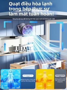 DENGJIE | Quạt Treo Tường Sạc USB Làm Mát Pin Dài Khoảng Thầm Dùng Trong Nhà