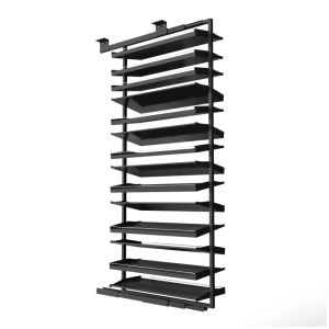Calosa 360 Degree Rotating Pull out Shoe Rack Wardrobe Storage Multi Functional Simple Modern Metal Structure Customizable