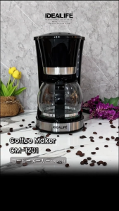 Idealife Coffee Maker - Mesin Pembuat Kopi Idealife CM-1201 Kapasitas 1.2 L