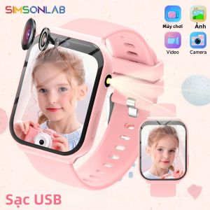 Đồng Hồ Thông Minh Mới 2025 Dành Cho Trẻ Em Với Camera HD Đèn Pin Hỗ Trợ Học Tập Nhiều Trò Chơi Và Máy Tính - Quà Tặng Sinh Nhật Ngày Thiếu Nhi Cho Bé Trai Và Bé Gái