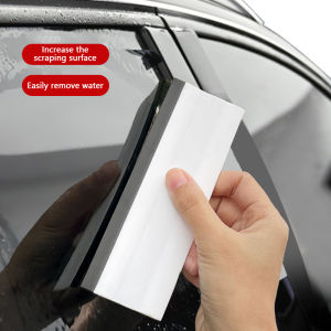 SEAMETAL Car Water Wiper Rubber Square Large Scraper Auto Window Wash Clean Cleaner Wiper Handy Squeegee Drying Car Cleanning