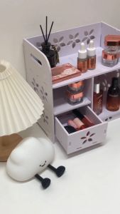 Rak Kosmetik Kayu Kotak Tempat Makeup Tahan Air Original - Yosinogawa Store