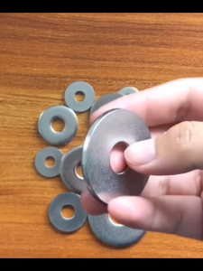 Round Flat Gasket  Titanium/304 stainless steel  Gasket M8 size  round enlarged thickened TA2