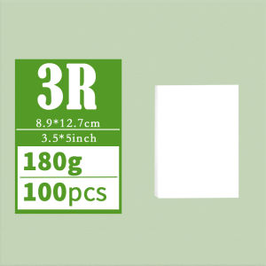 3R 4R 5R A5 Multi Specification High Gloss Photo Paper Photo Printing Paper Inkjet Printer 180G Glossy Single-Sided Photo Paper