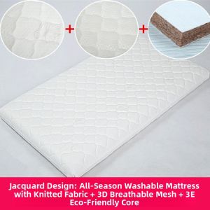 Natural Coconut Matress for Babies Latex Nursery Bed Pad Infant Spine Protection Children Baby Matress Sleep Comfortably