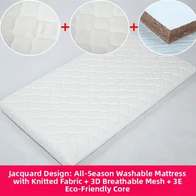 Natural Coconut Matress for Babies Latex Nursery Bed Pad Infant Spine Protection Children Baby Matress Sleep Comfortably