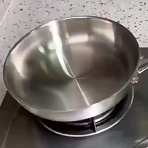 SUPVIBE Frying Pan Uncoated Frying Pan 316 Stainless Steel Frying Pan Steak Pot Gas Stove Induction Cooker Electric Stove 【Original+24hours delivery】