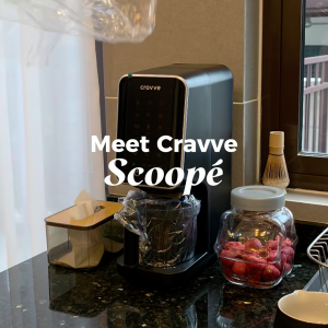 Cravve Scoopé Ice Cream & Dessert Maker 3+2 Tubs 12 Programs with cleaning care kit: Gelato Sorbet Slushie & more complete with cleaning kit and curated recipes E-Book