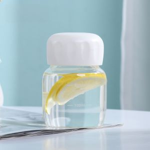 Modern Minimalist Glass Cup for Milk Coffee Measurement Scale Fat Shake Cup High Temperature Resistant round Cylinder Universal Cup