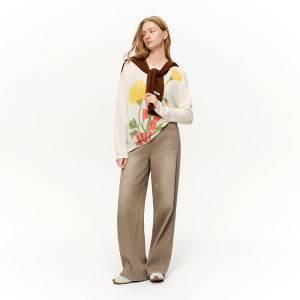 DUSHU | High-waist Retro Fade Straight-leg Denim Pants