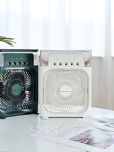 TIDY Electric Fan Air Conditioner 3 in 1 Portable Humidifer Fan table Offce Electric Fan Strong Wind