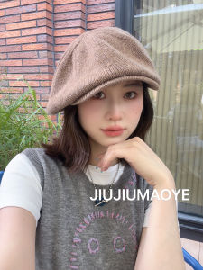 Retro Large Head Size Autumn Spring Octagonal Beret Hat Brown Newsboy Cap Duckbill Painter Cap Casual Style for All Ages